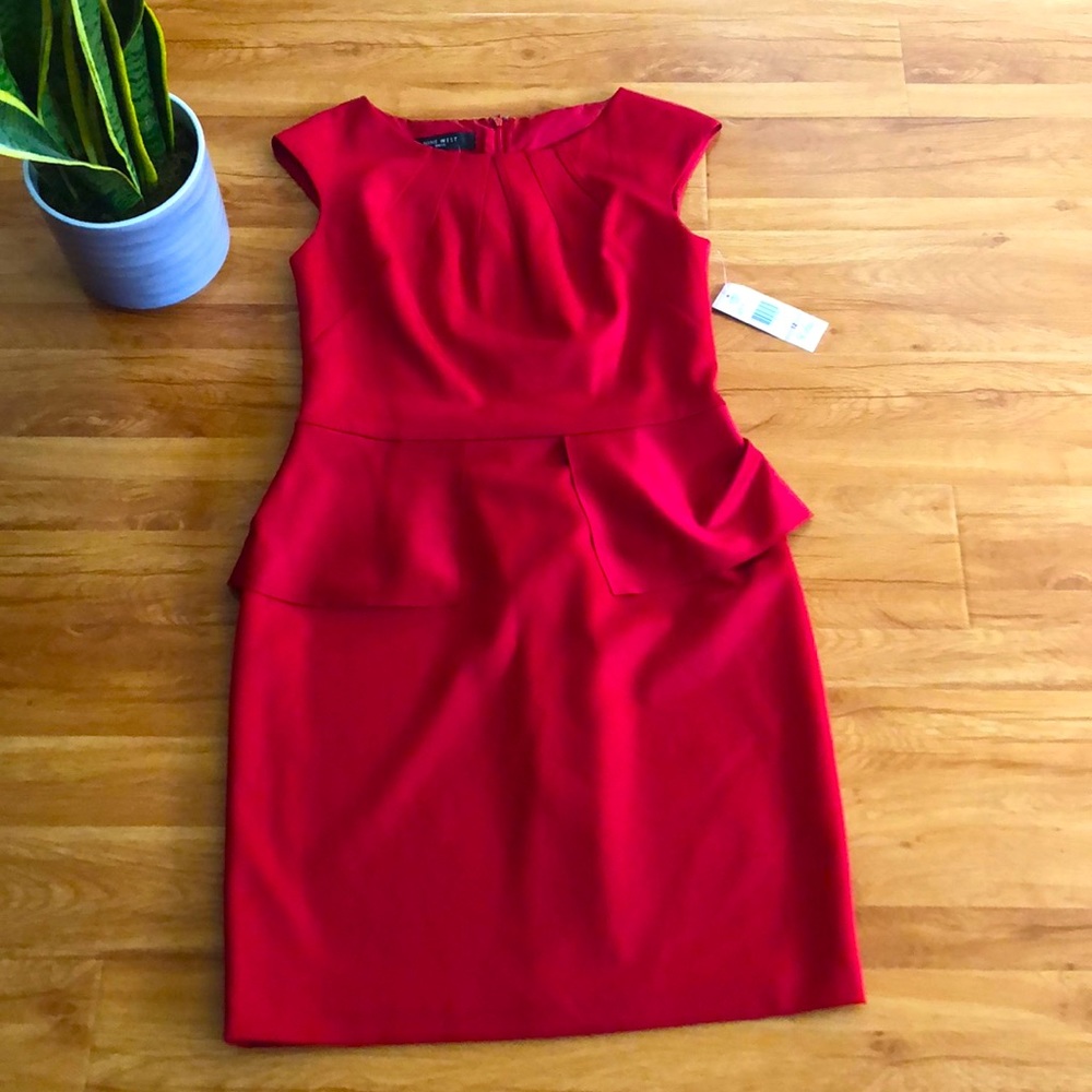 Nine West Sleeveless Peplum Dress